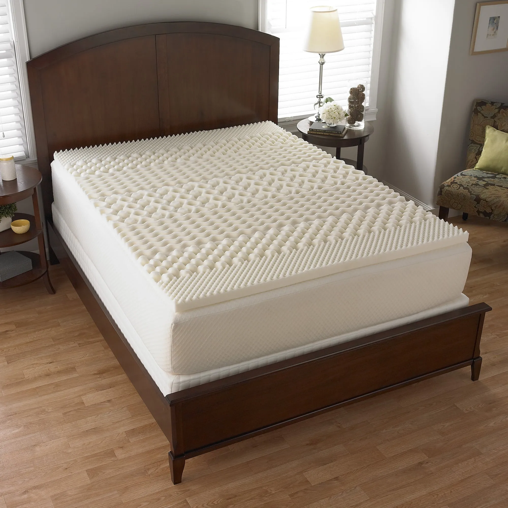 Mattress Foam Topper Pad Memory Twin XL Size Bed, 1.25 inch, 7-Zone NEW