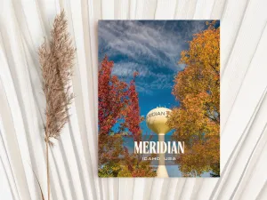 Meridian Retro Wall Art, Idaho, USA
