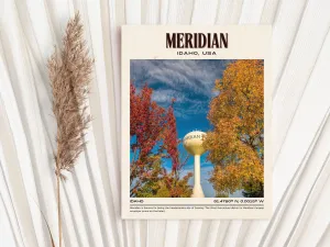 Meridian Vintage Wall Art, Idaho, USA