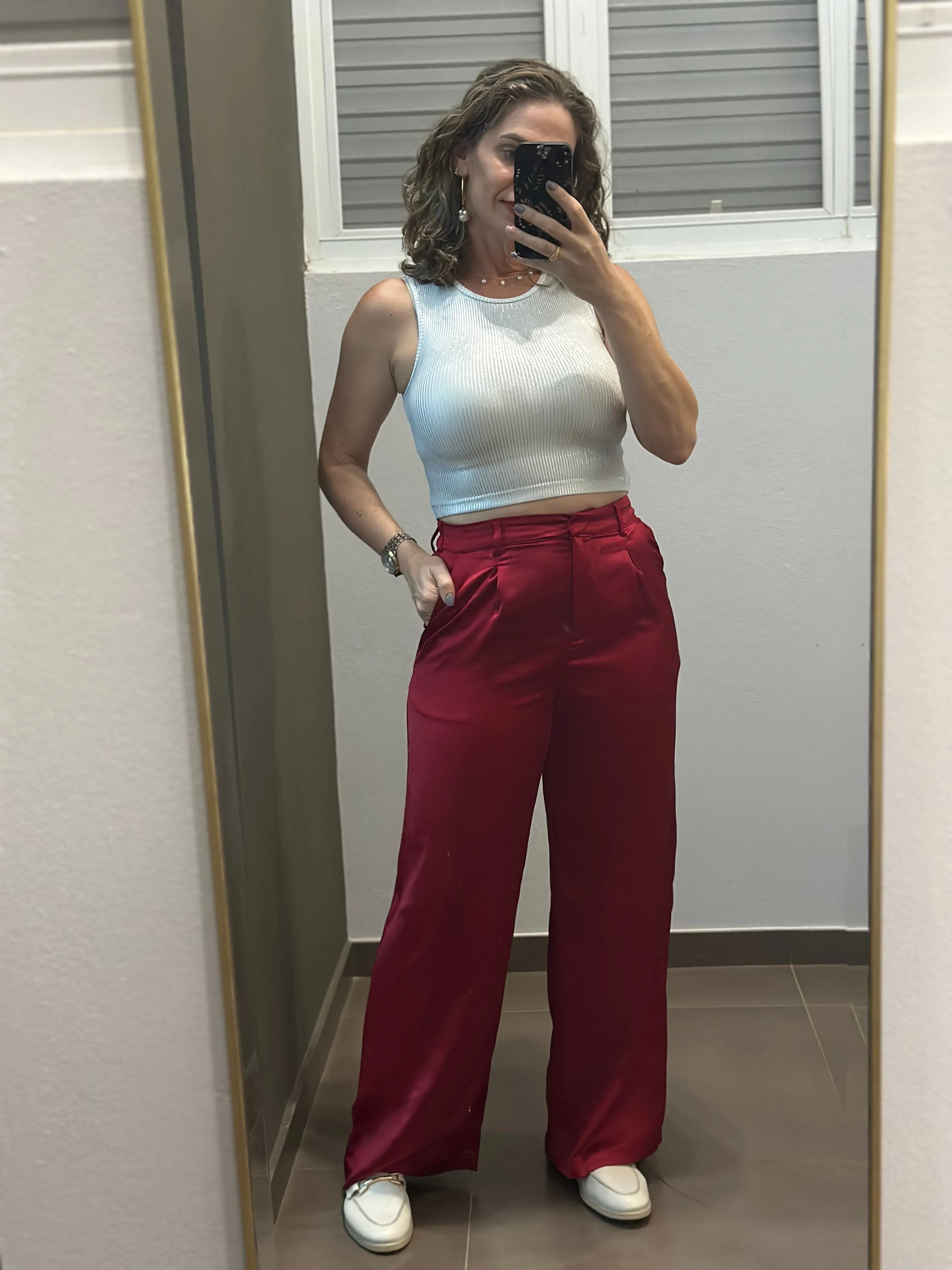 Metallic Basic Top