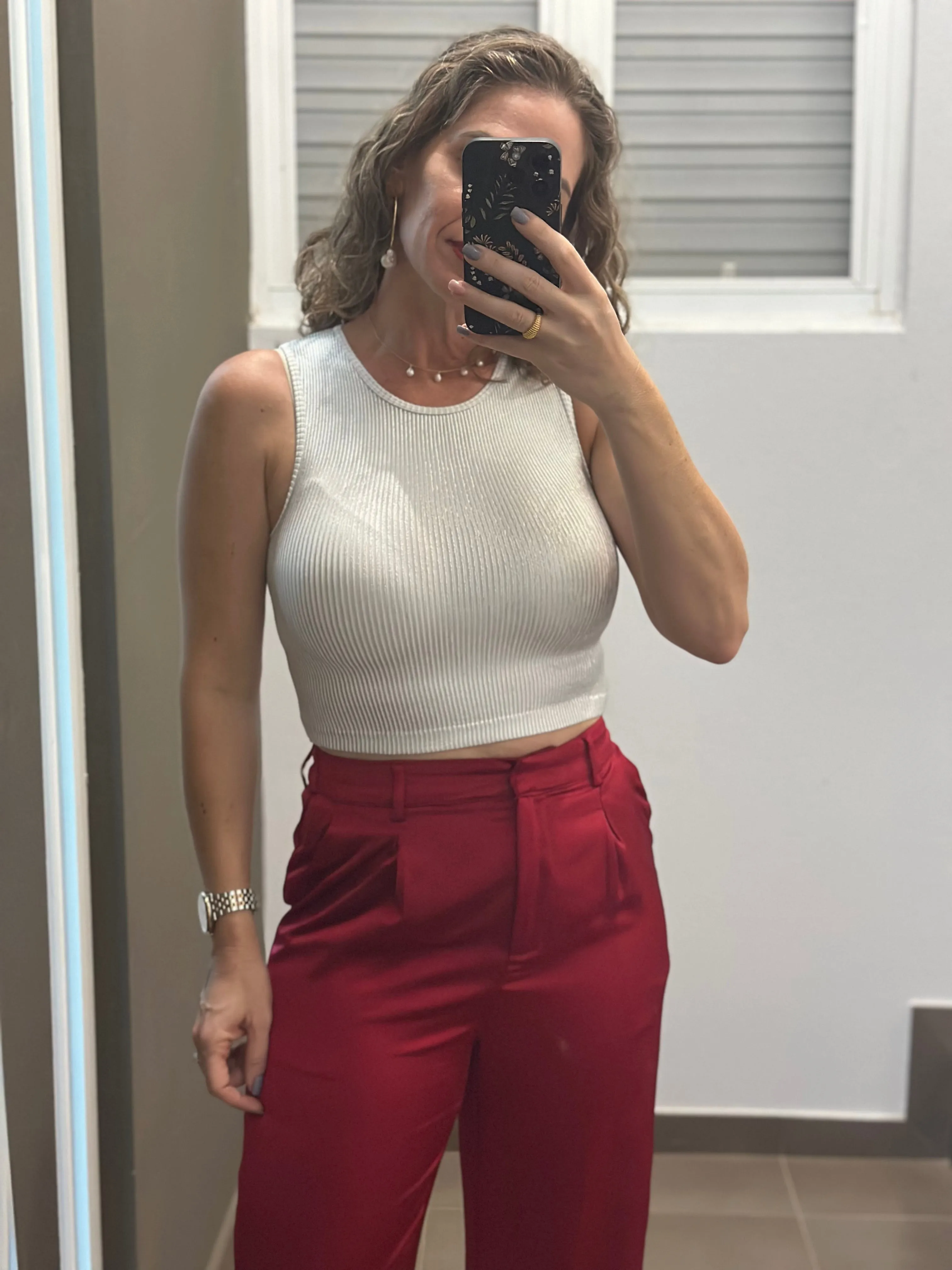 Metallic Basic Top