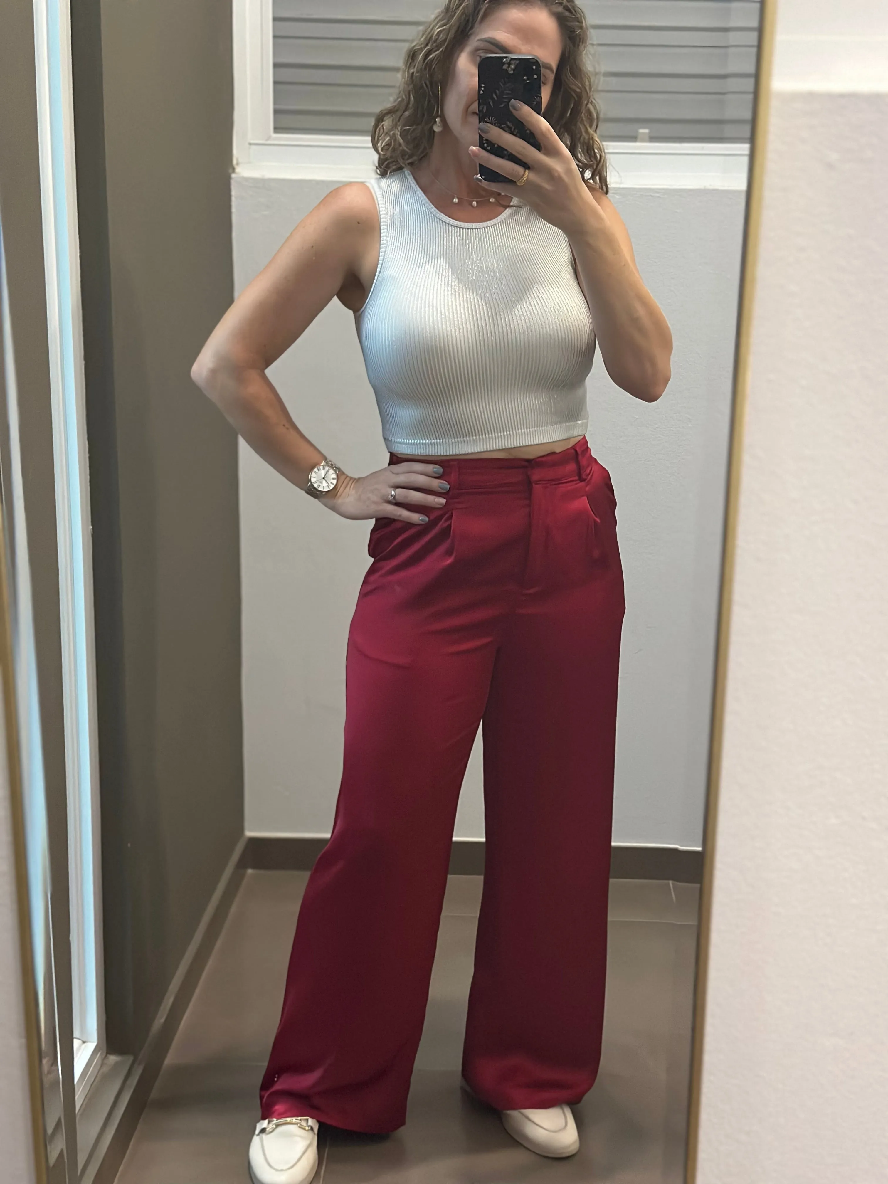 Metallic Basic Top