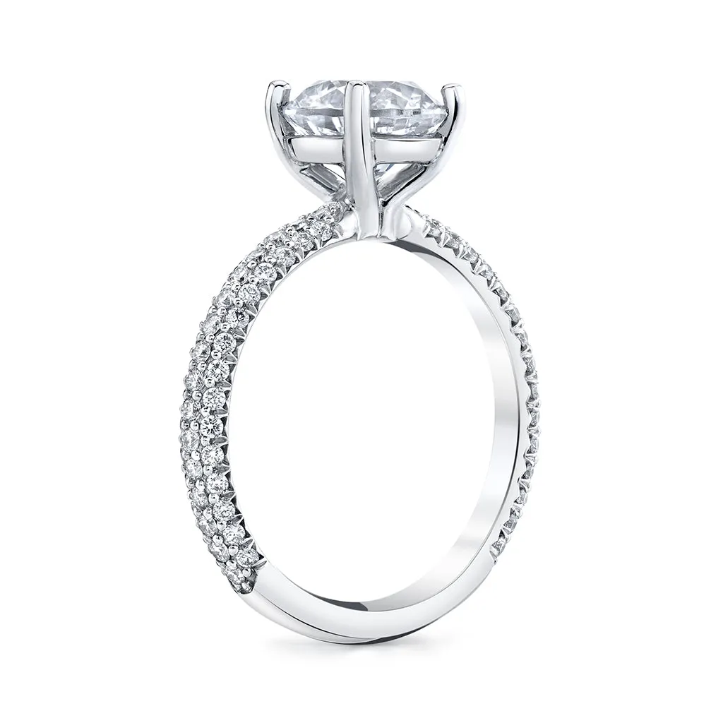 Micro Pave Diamond Engagement Setting