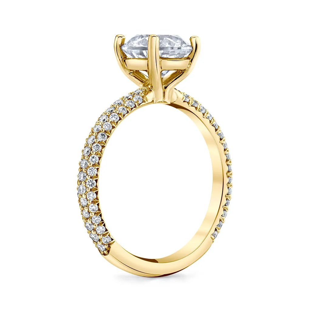 Micro Pave Diamond Engagement Setting