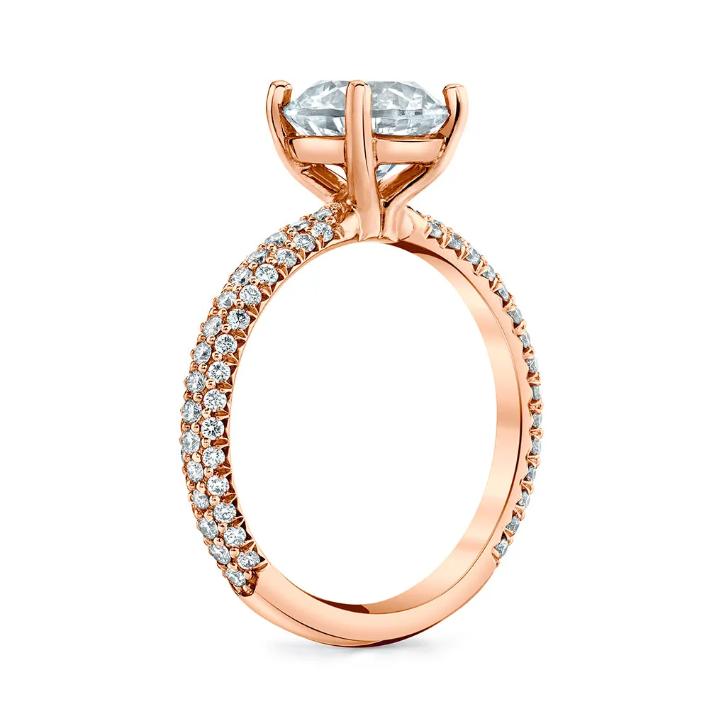 Micro Pave Diamond Engagement Setting