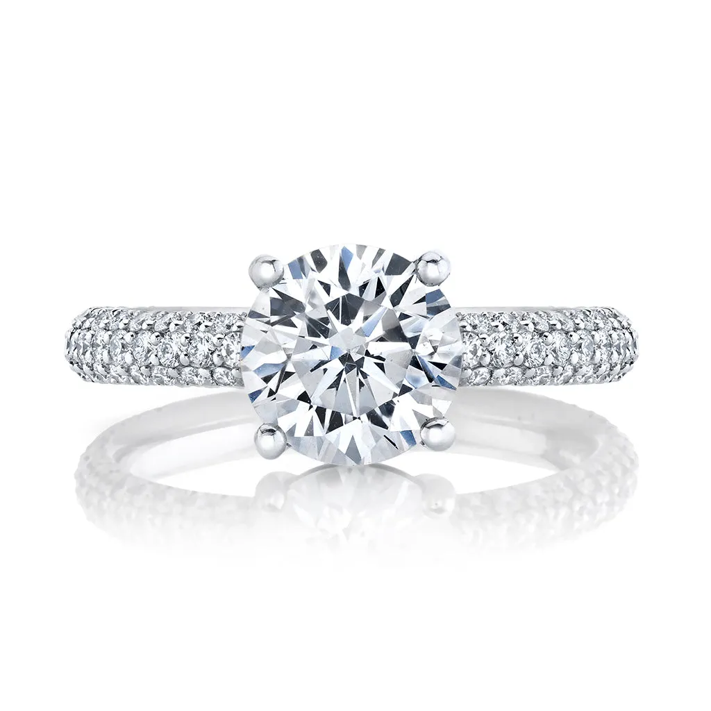 Micro Pave Diamond Engagement Setting