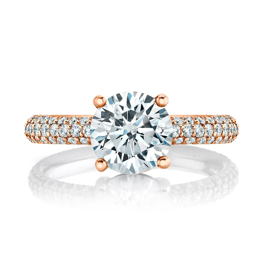 Micro Pave Diamond Engagement Setting