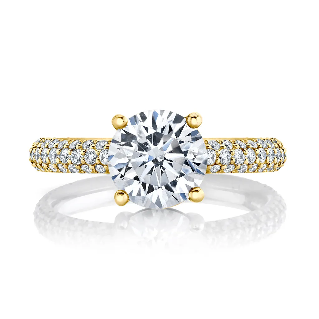 Micro Pave Diamond Engagement Setting