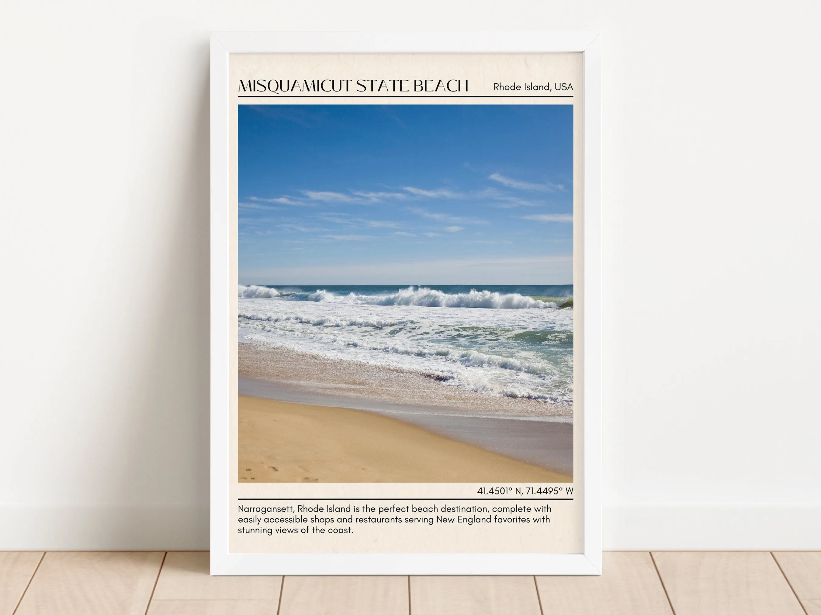 Misquamicut State Beach Wall Canvas, USA