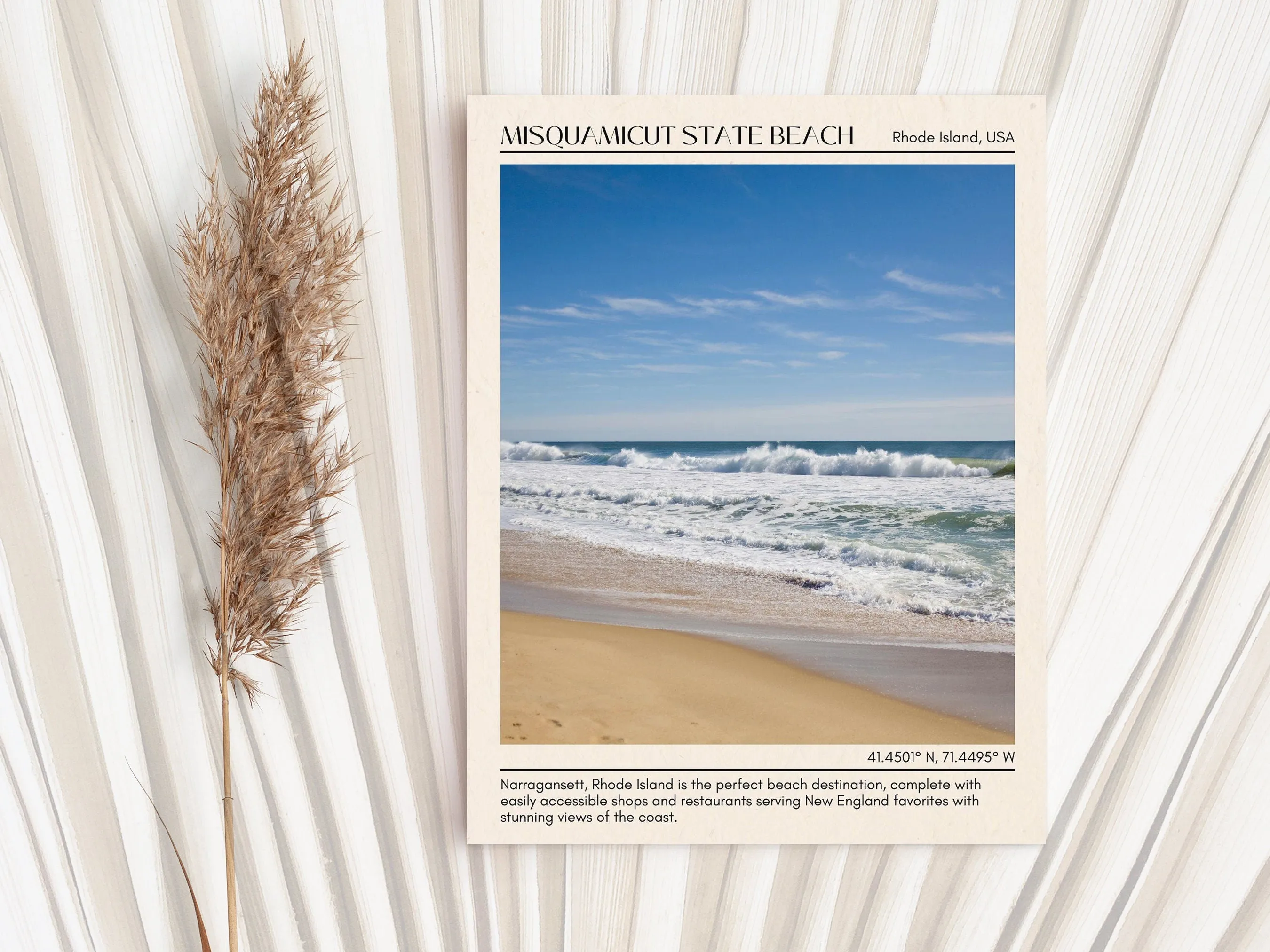 Misquamicut State Beach Wall Canvas, USA