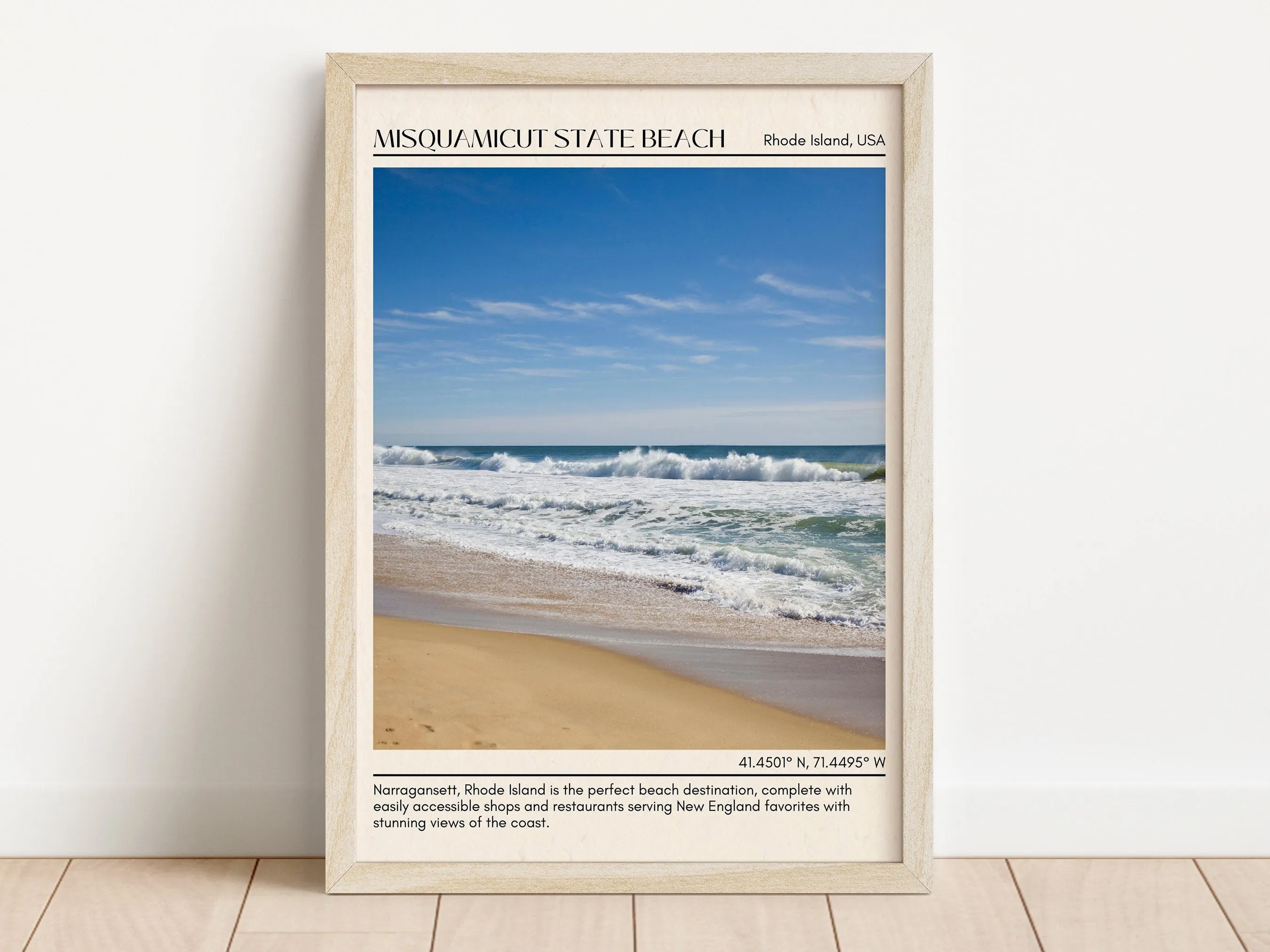 Misquamicut State Beach Wall Canvas, USA