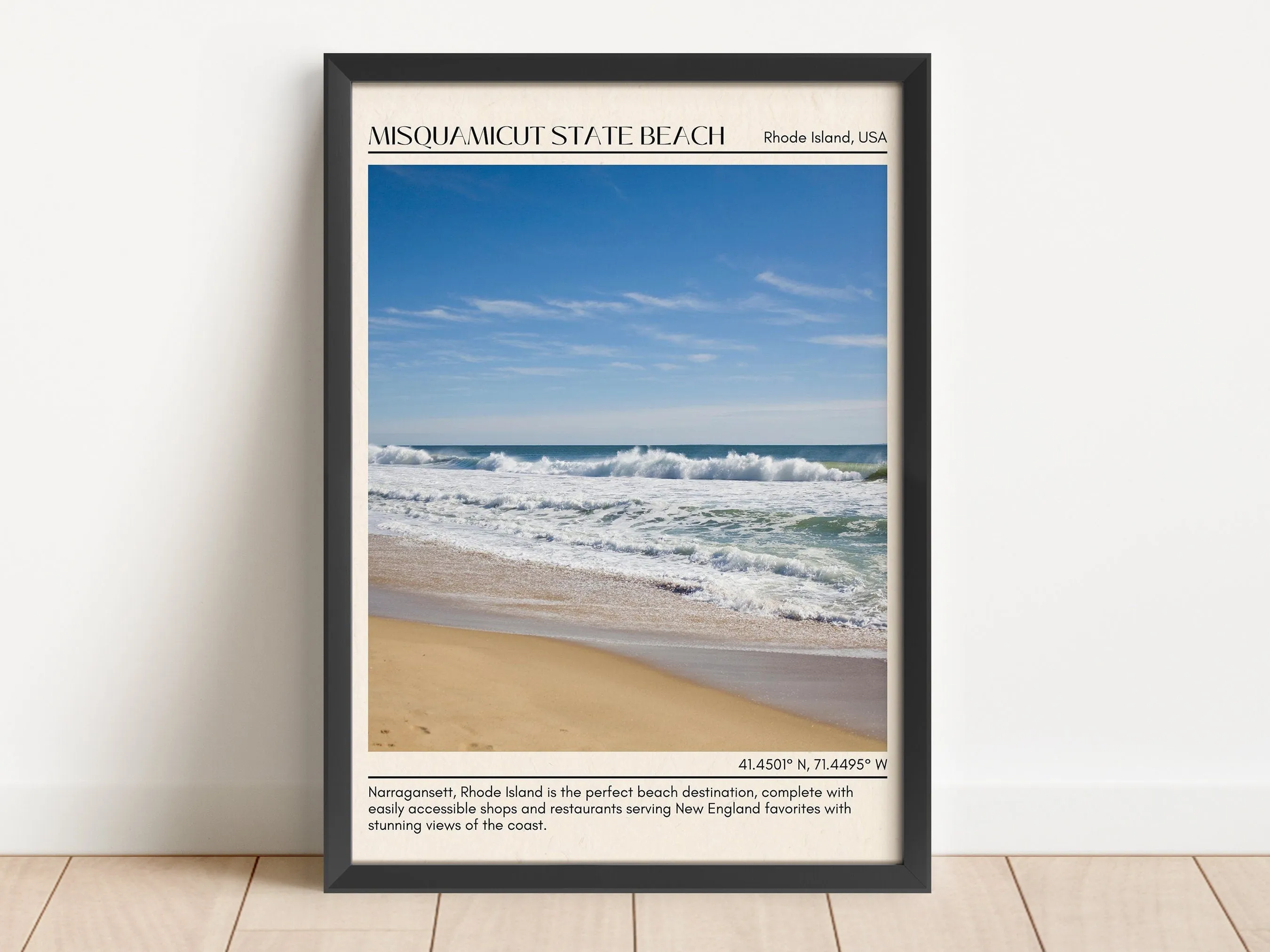 Misquamicut State Beach Wall Canvas, USA