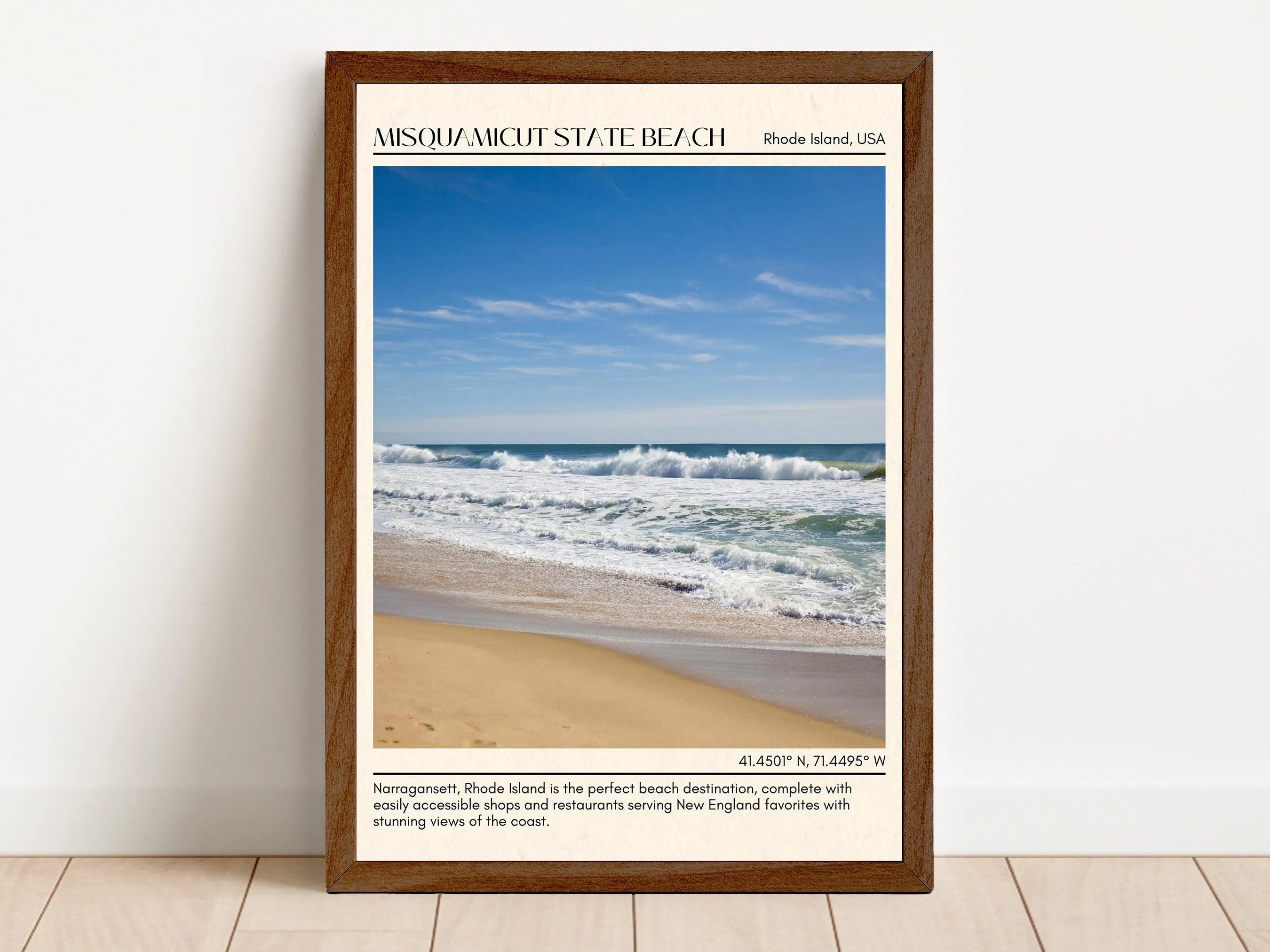 Misquamicut State Beach Wall Canvas, USA