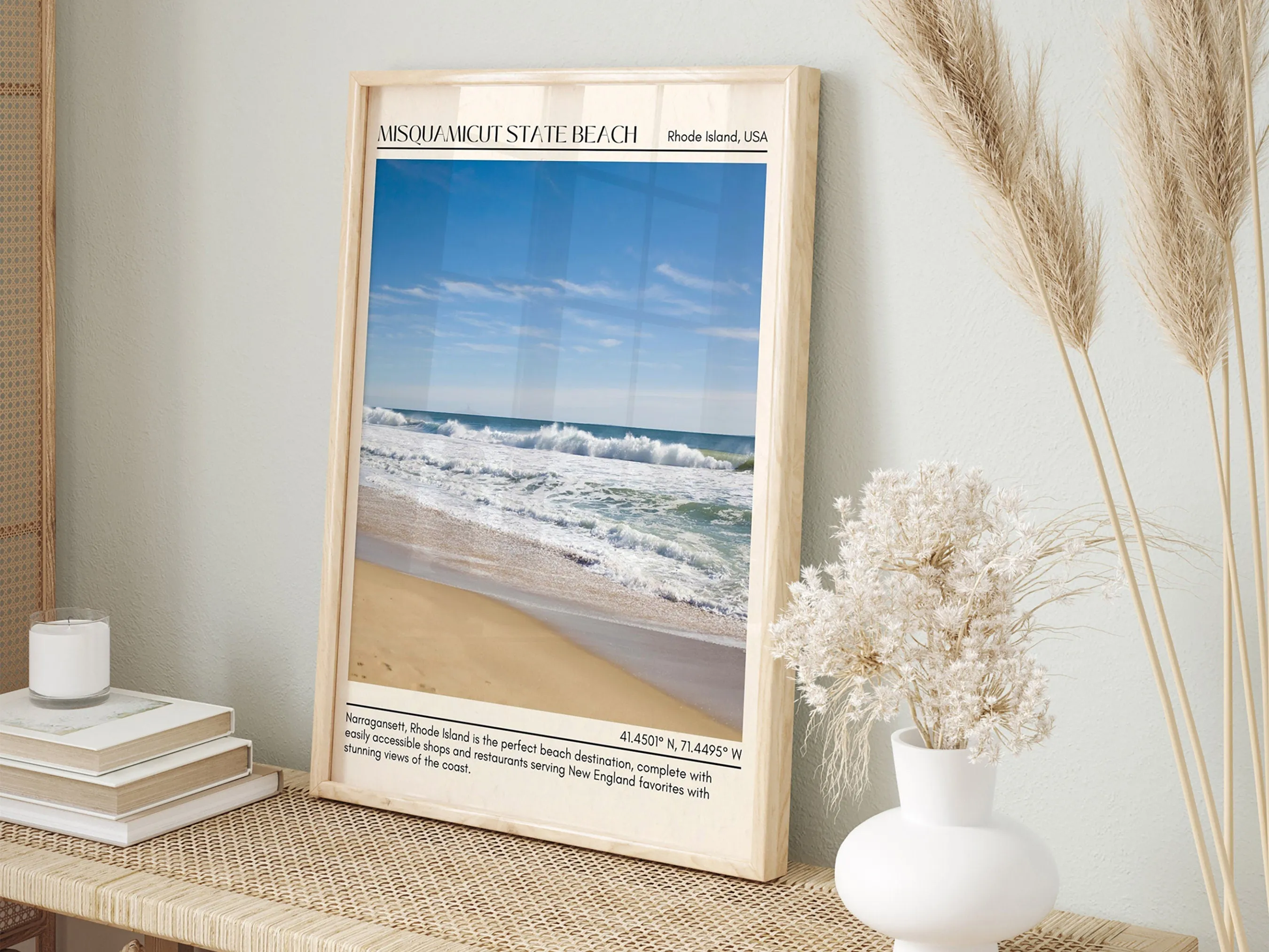 Misquamicut State Beach Wall Canvas, USA