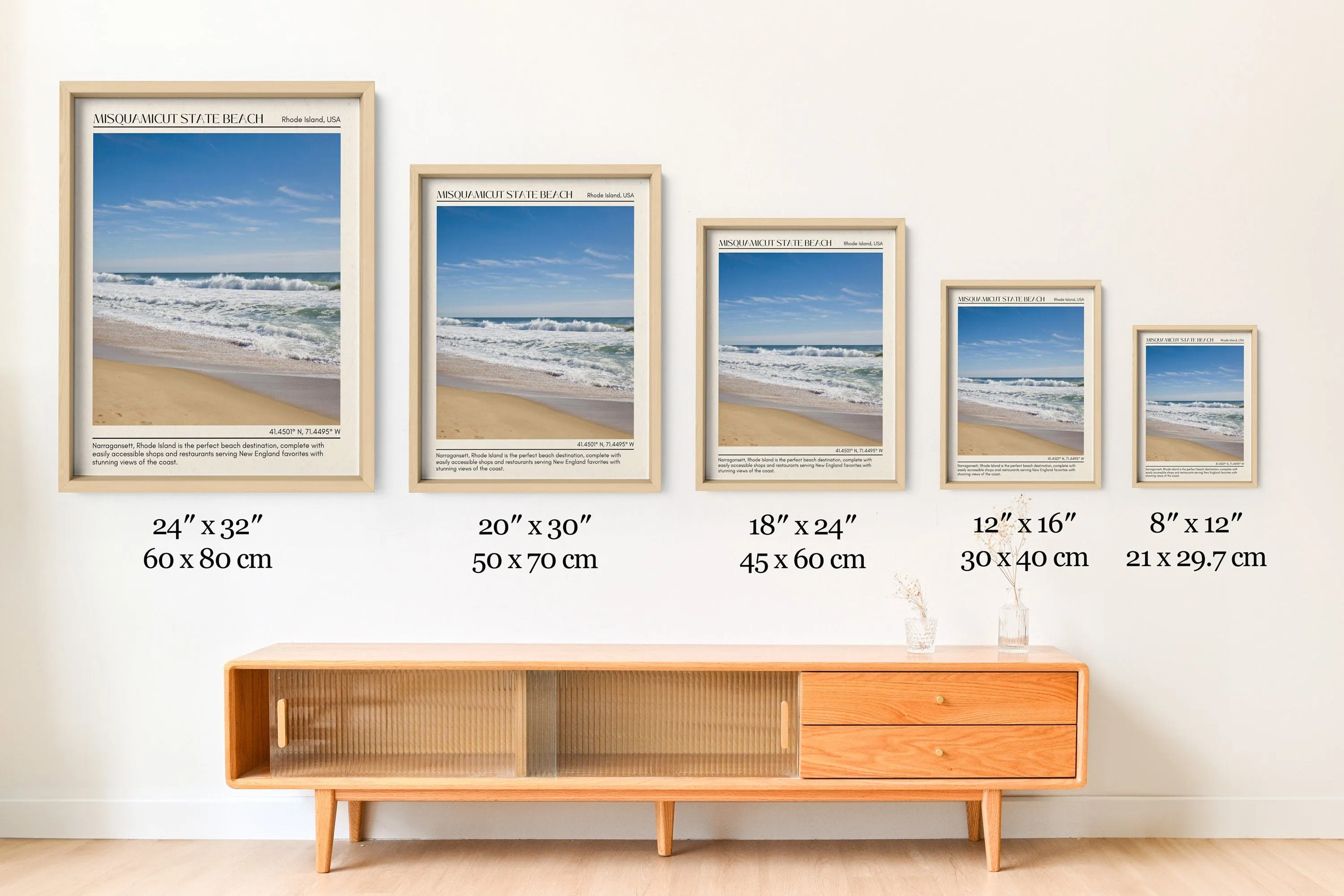 Misquamicut State Beach Wall Canvas, USA