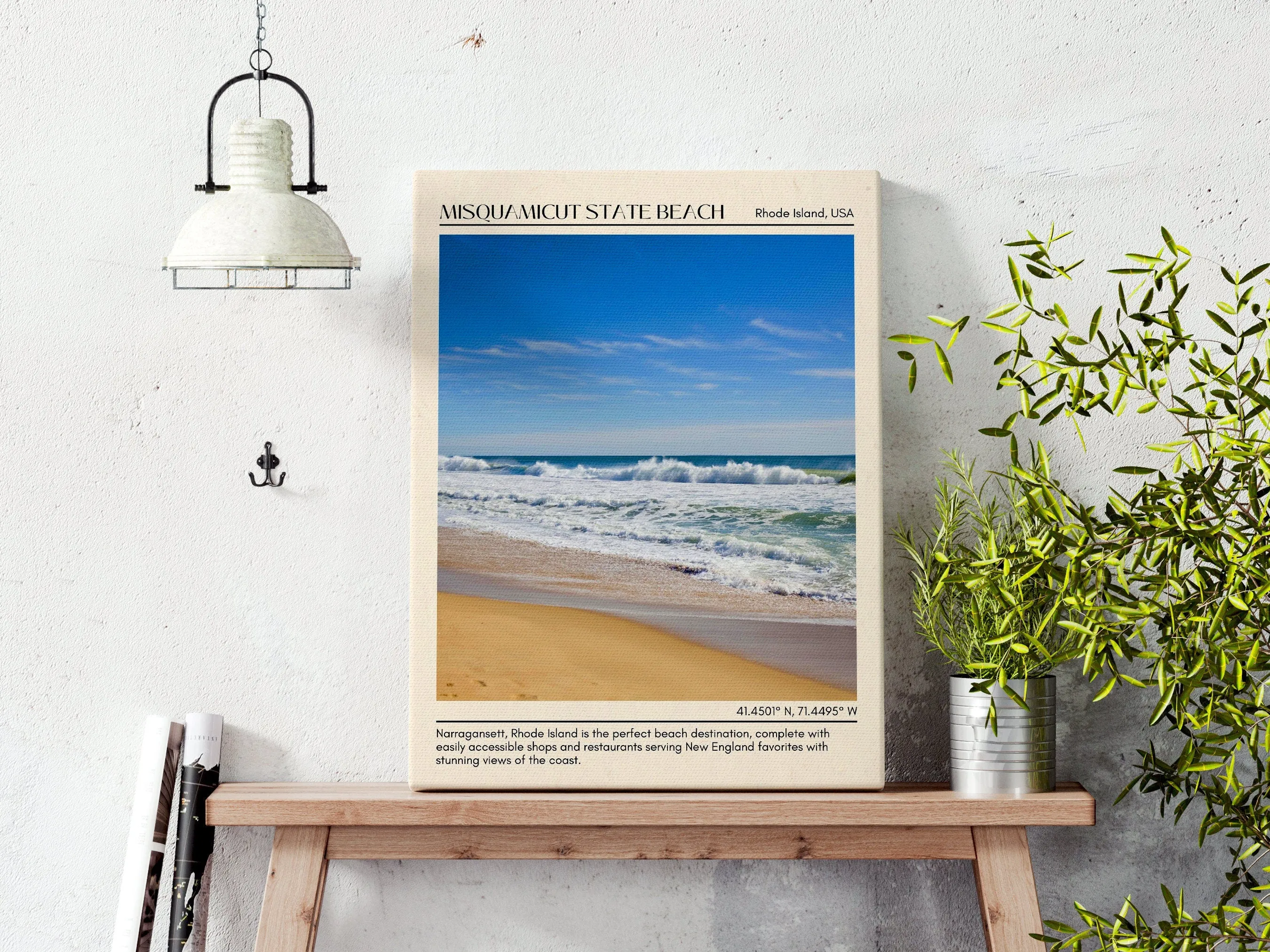 Misquamicut State Beach Wall Canvas, USA