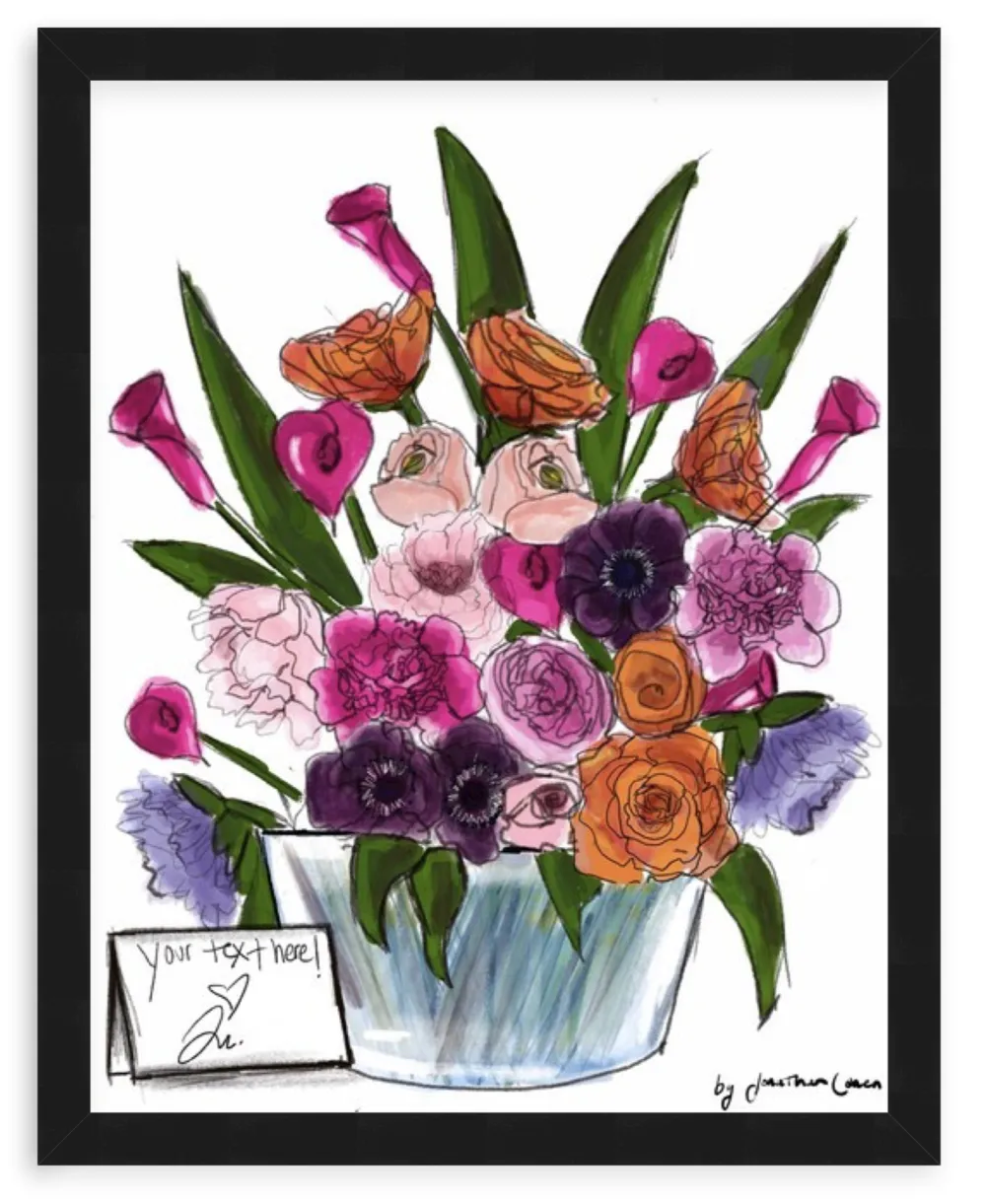 Mixed Bouquet with Framing
