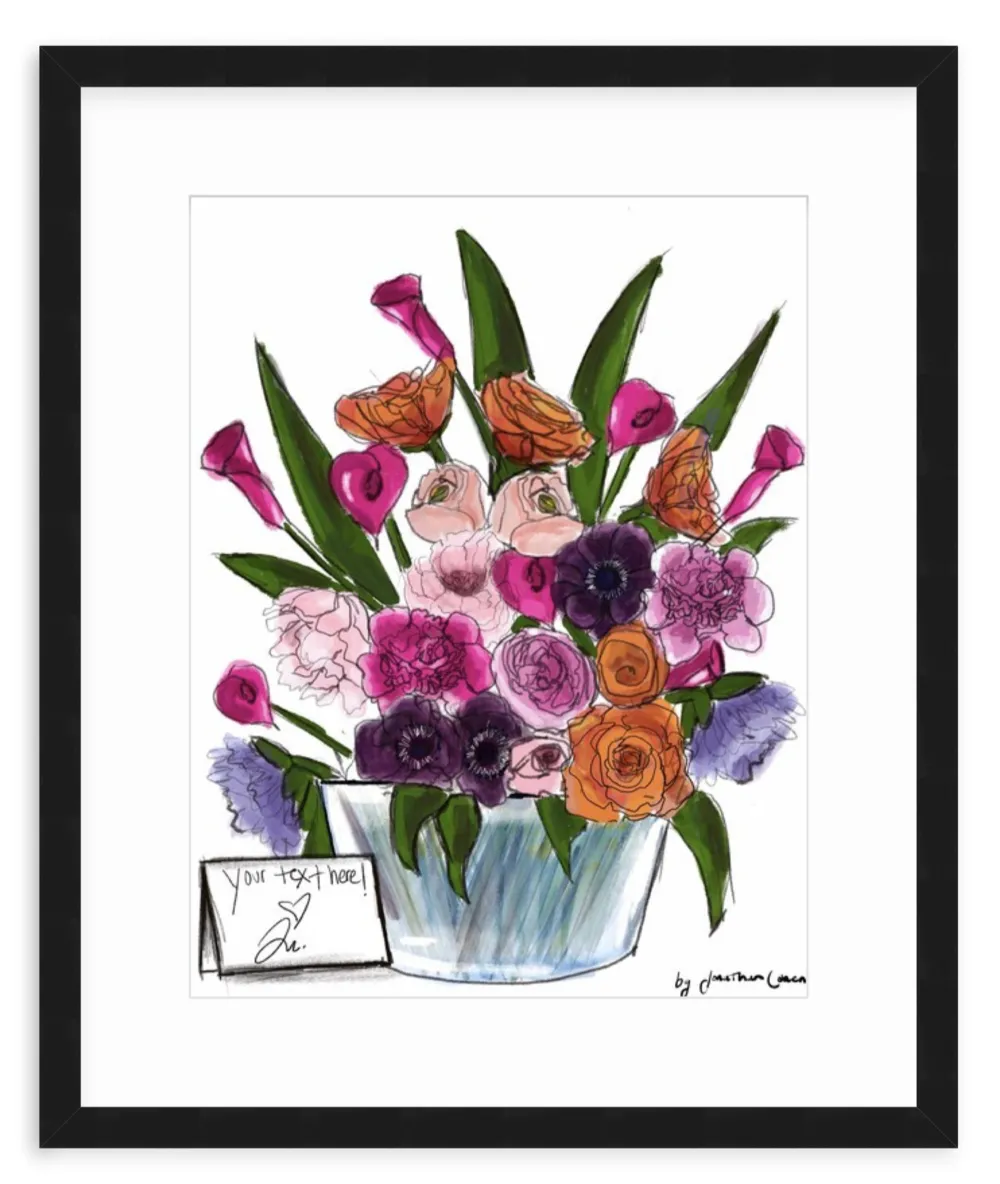 Mixed Bouquet with Framing