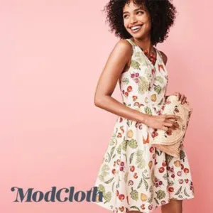 Modcloth &quot;Vegetable Peasant&quot; Cotton Dress