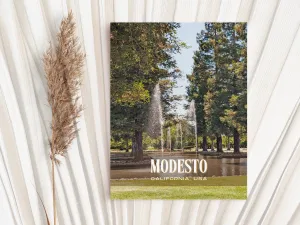 Modesto Retro Wall Art, California, USA