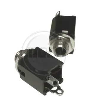Mojotone 2-Conductor Enclosed 1/4'' Panel Mount Phone Jack, Sold Singularly