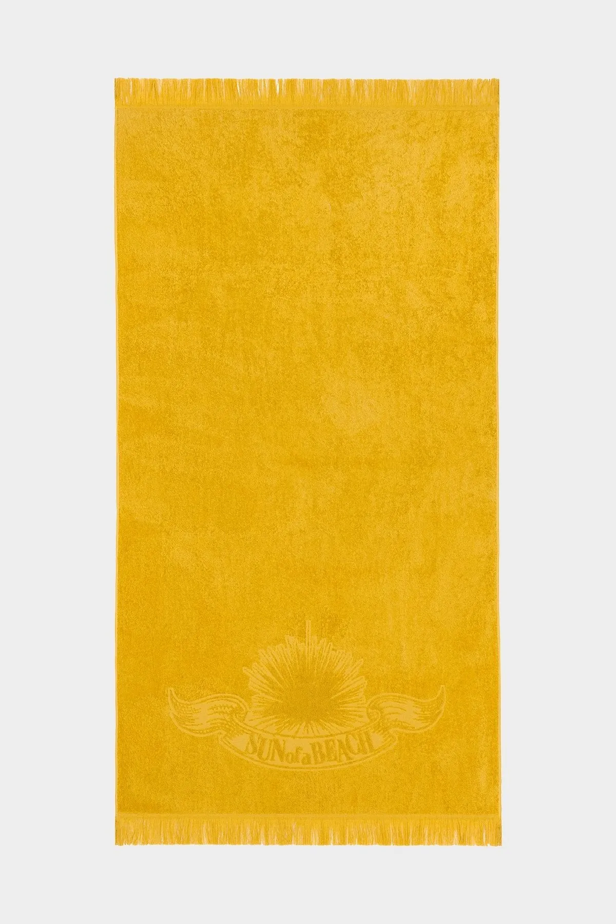 Monochrome Beach Towel in Just Curry