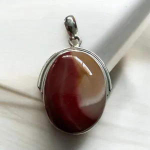 Mookaite Jasper Solid 925 Sterling Silver Pendant