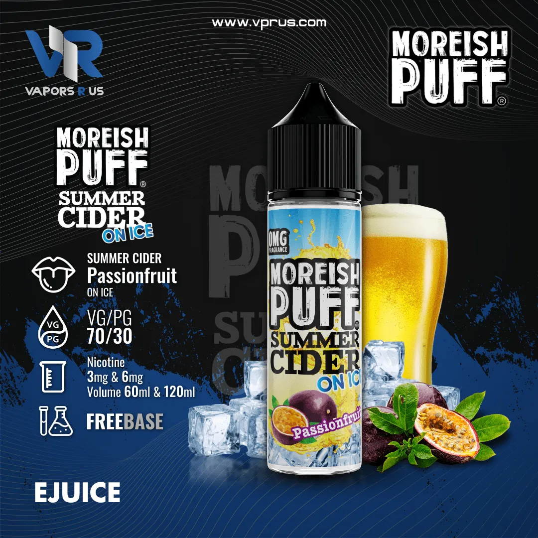 MOREISH PUFF SUMMER CIDER ON ICE - Passion Fruit