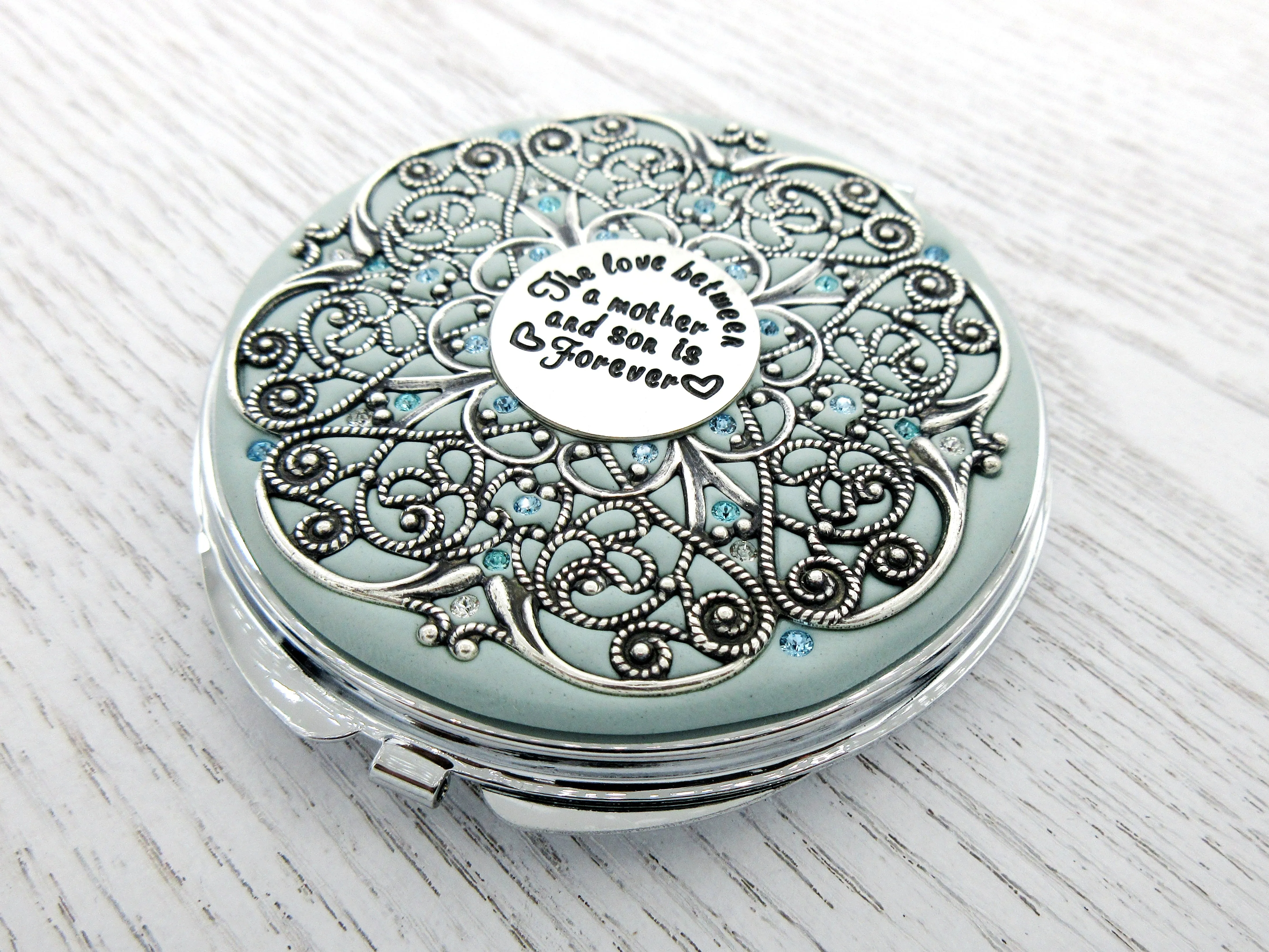Mother and Son Extra Large Compact Mirror