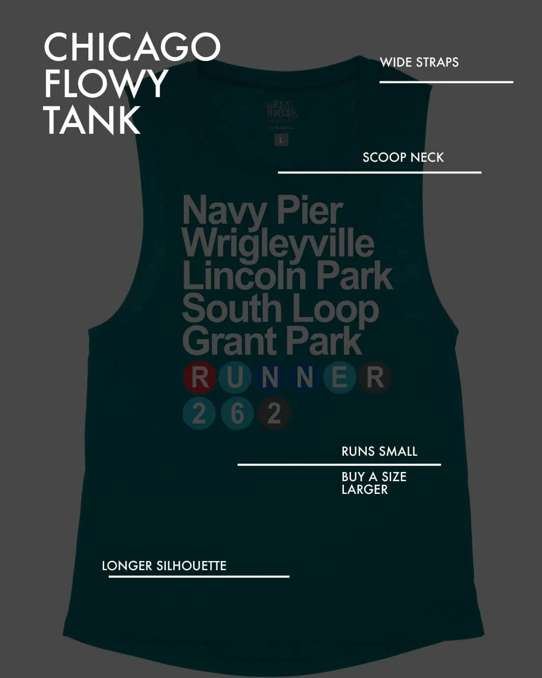 Mystery Chicago Flowy Tank