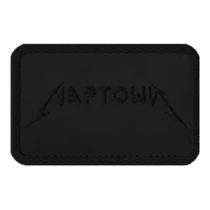 NAPTOWN Embroidered Patch 3.5"x2.25" - Black Font