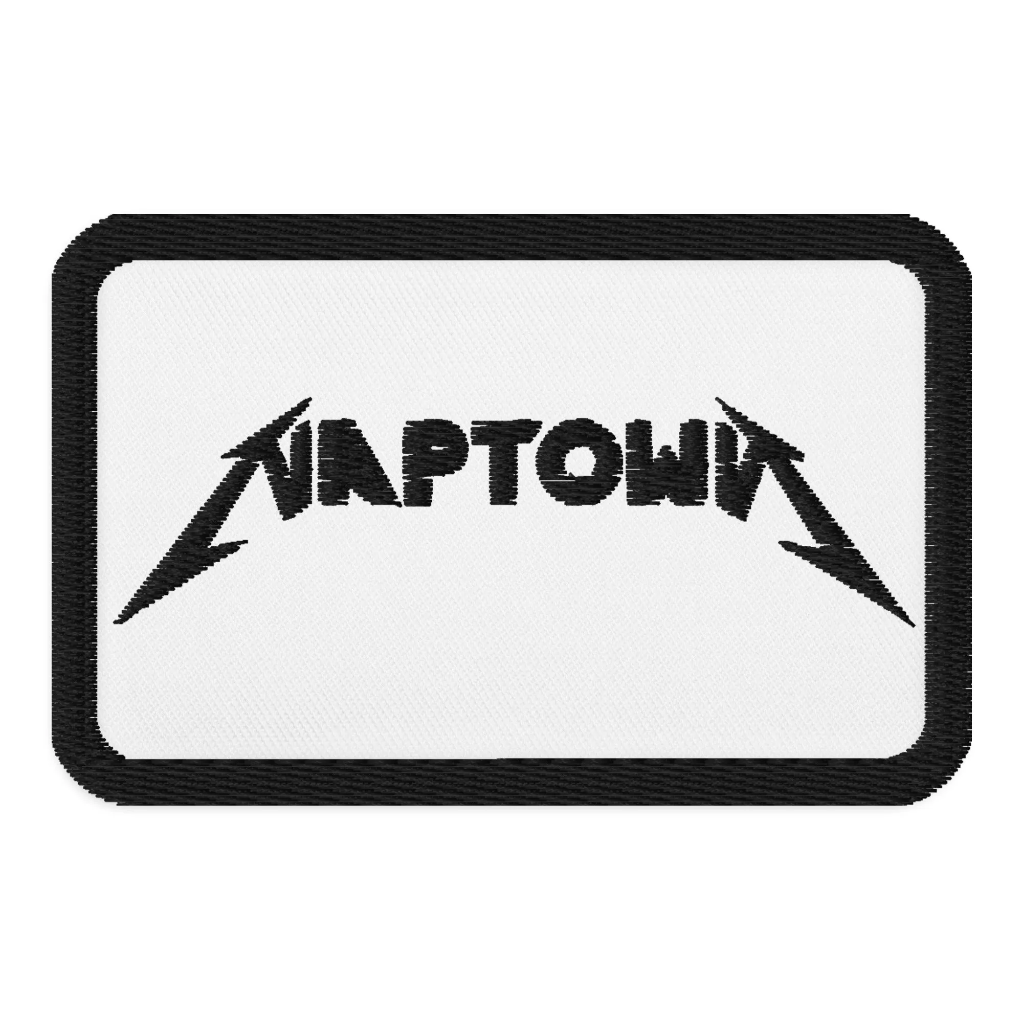 NAPTOWN Embroidered Patch 3.5"x2.25" - Black Font