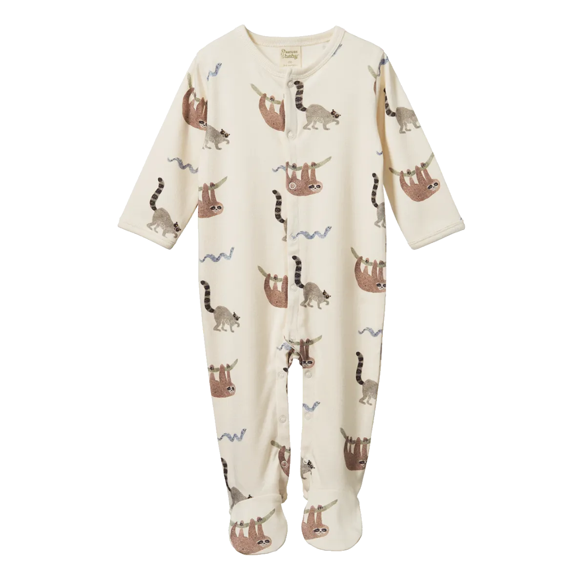 Nature Baby Cotton Stretch and Grow - Sloth Snuggle