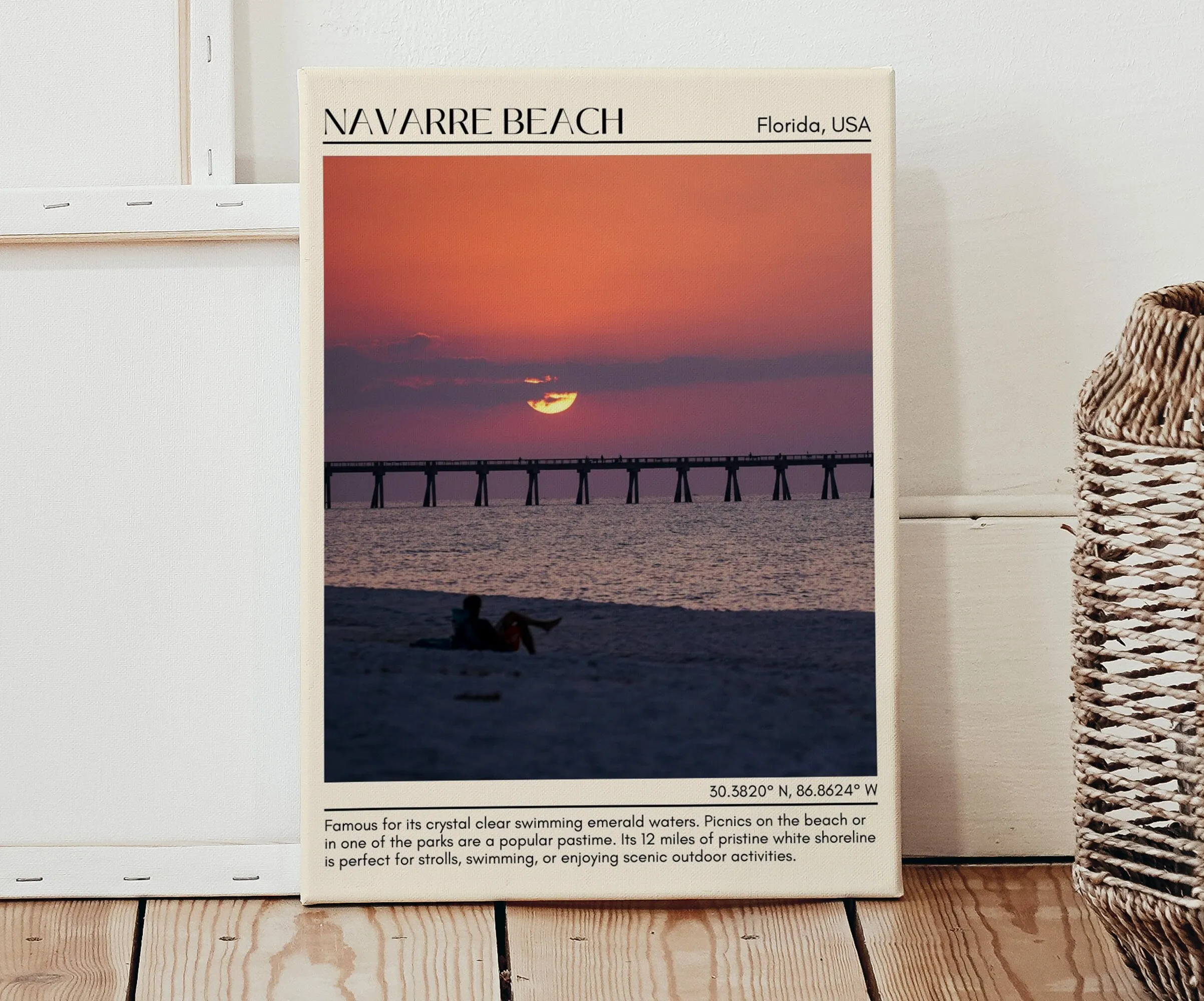 Navarre Beach Wall Canvas, USA