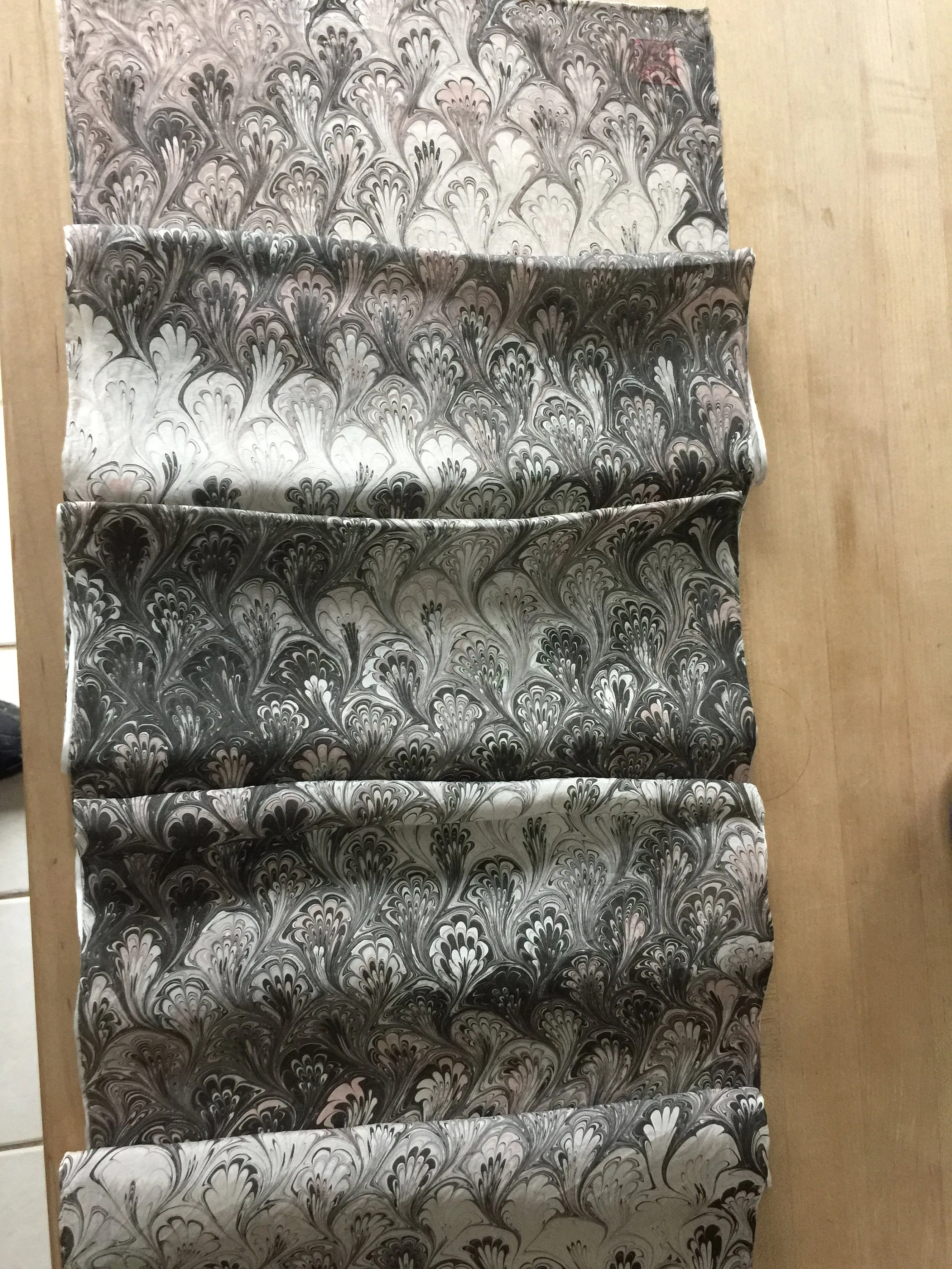 Neutral Bouquet Patterned Habotai Silk