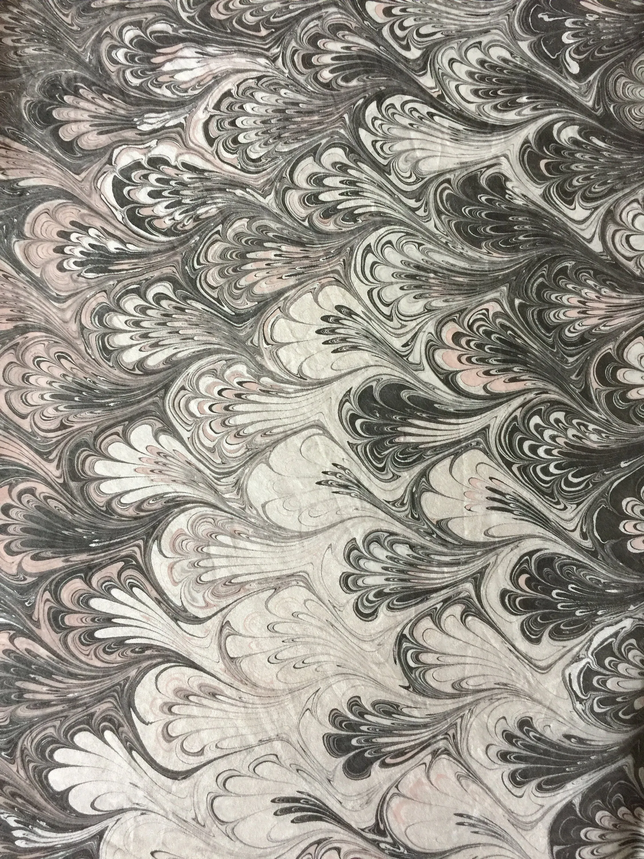 Neutral Bouquet Patterned Habotai Silk