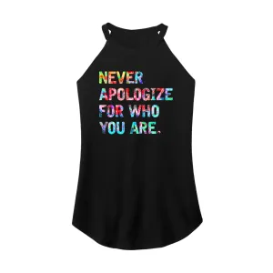 Never Apologize Rocker Tank Top