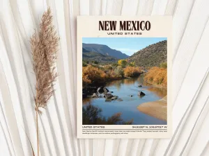 New Mexico Vintage Wall Art, USA