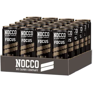 NOCCO Focus Cola - 24x330ml. (inkl. SE pant)