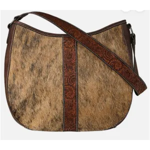 Nocona Ladies Purse, Emmy Shoulder Bag, Cow Hide, Embossed Leather N770017137