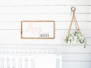 Nursery Name Sign