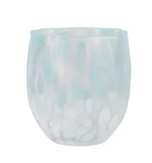 Nuvola Light Blue and White Double Old Fashioned