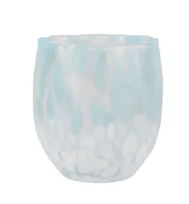 Nuvola Light Blue and White Double Old Fashioned