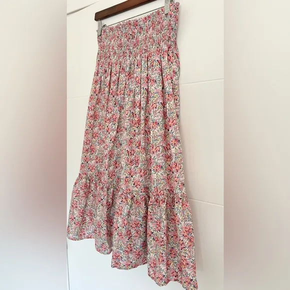 NWT Bon Bon Floral Printed Midi Skirt Size XS