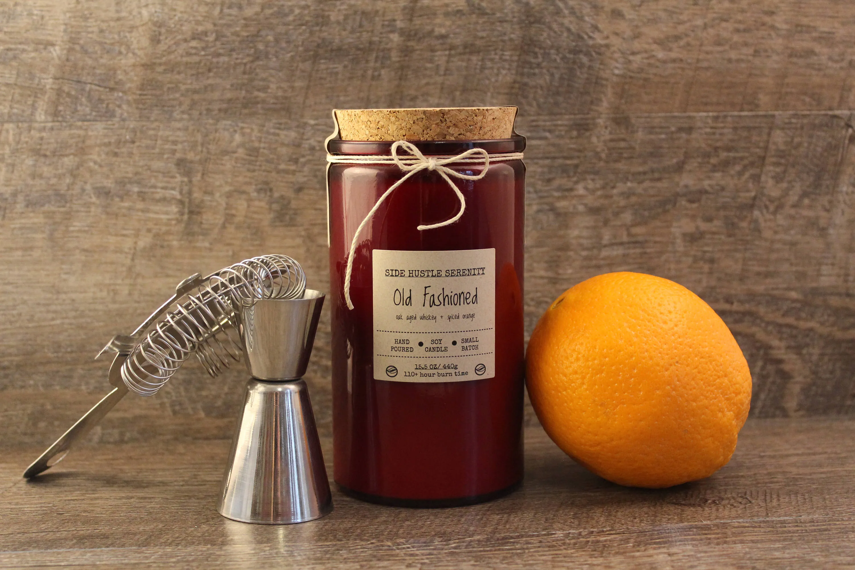 Old Fashioned Cocktail Scented Soy Candle | 15.5oz