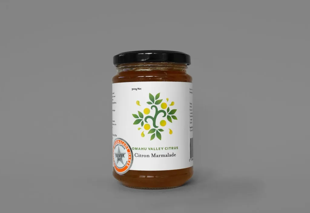 Omahu Valley Citrus Citron marmalade 300g
