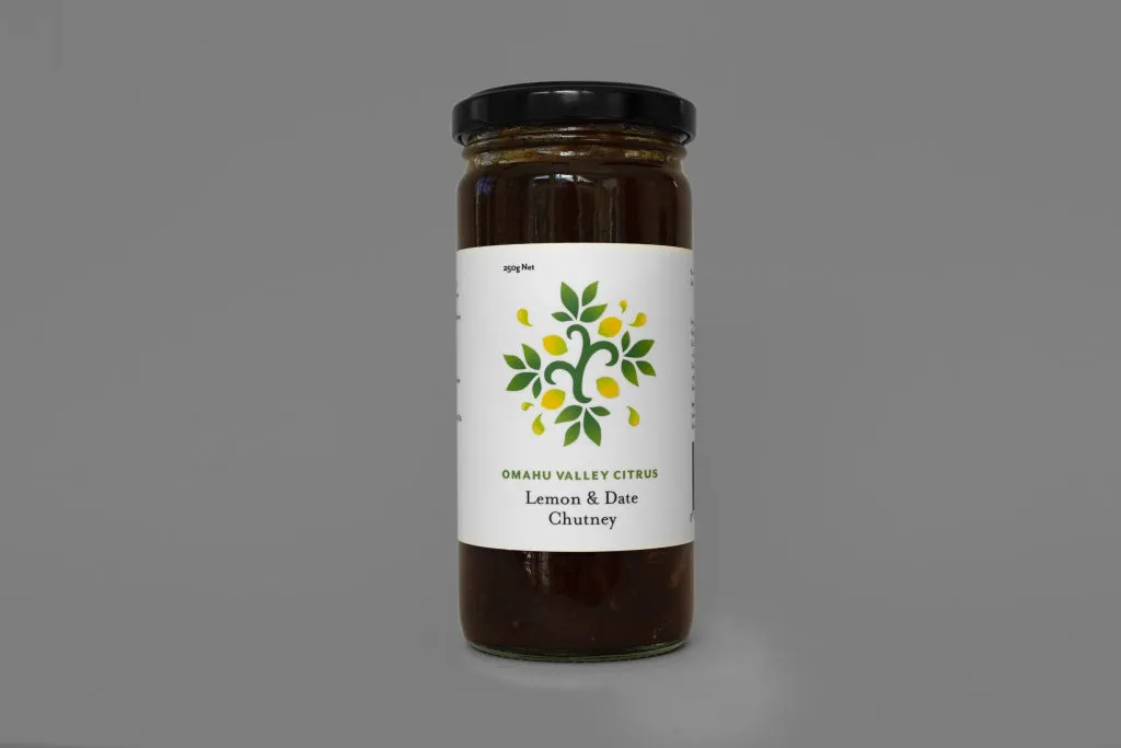 Omahu Valley Citrus Lemon and Date chutney 250ml