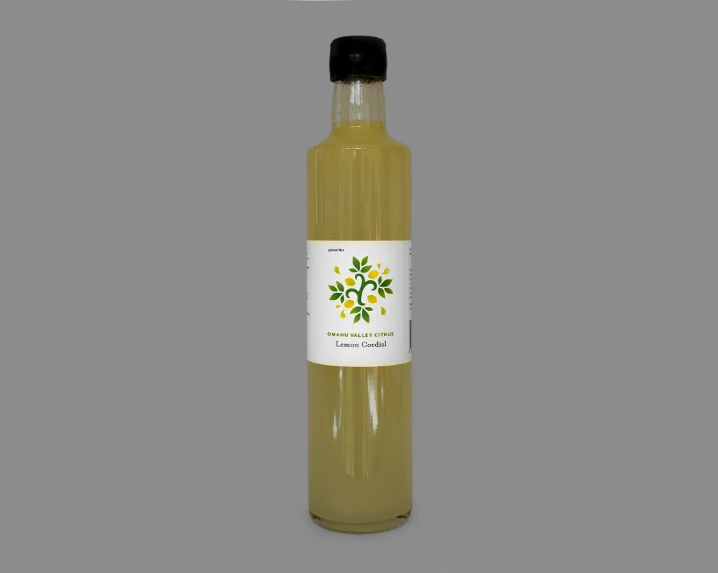 Omahu Valley Citrus Lemon Cordial 500ml