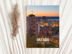 Ontario Retro Wall Art, California, USA