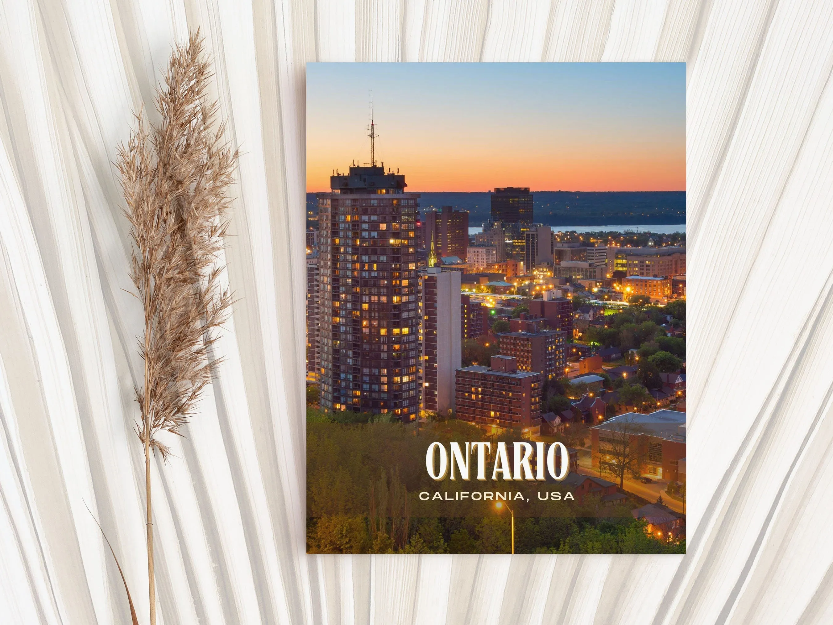 Ontario Retro Wall Art, California, USA